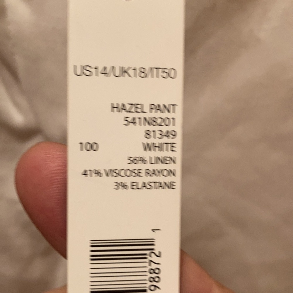Linen pants Tahari NWT. 14 - Picture 3 of 4